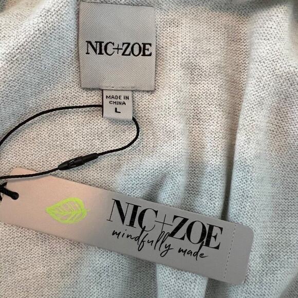 Nic & Zoe Abstract Vital Knit Tank Top Vest/Sweater Sz L - Picture 6 of 7